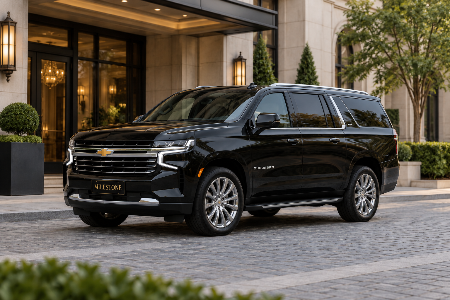 Illustrative photo of a black Chevrolet Suburban